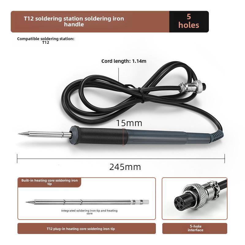 936 Adjustable Temperature Soldering Station Handle with 1321/1322 Metal Heating Core