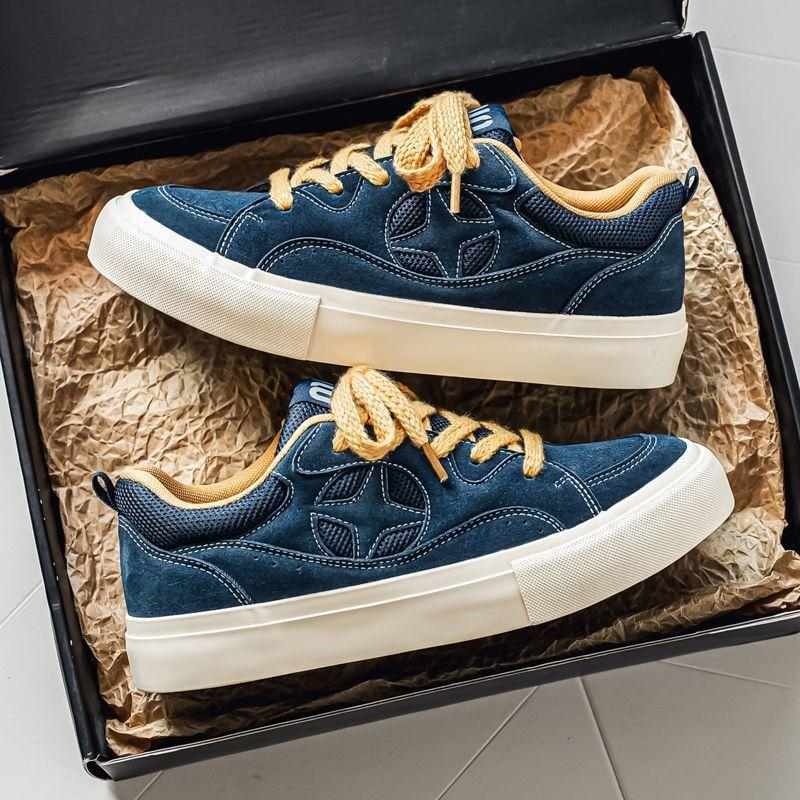 

Board shoes American niche casual shoes autumn ins retro wasteland style student versatile sports 40 синій