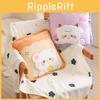 Toy Cartoon Plush Pillow Cushion With Blanket Office Nap Car Travel Kids Gift