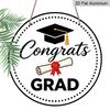 2D Flat Aluminum Graduation-themed Wall Decorations, Available in Various Sizes, Featuring A Minimalist Black and White Style A Perfect Choice for
