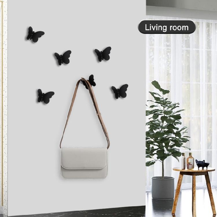Space Efficient Butterfly Hooks Stylish Stainless Steel Butterfly Shape Hooks Hangers For Bathroom Decors