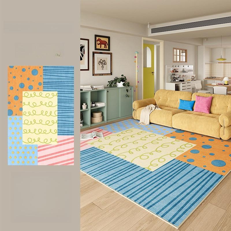 Dopamine Color Bedroom Decor Washable Carpet Large Area Carpets for Living Room Thick Plush Study Floor Mat Home Fluffy Soft Rug