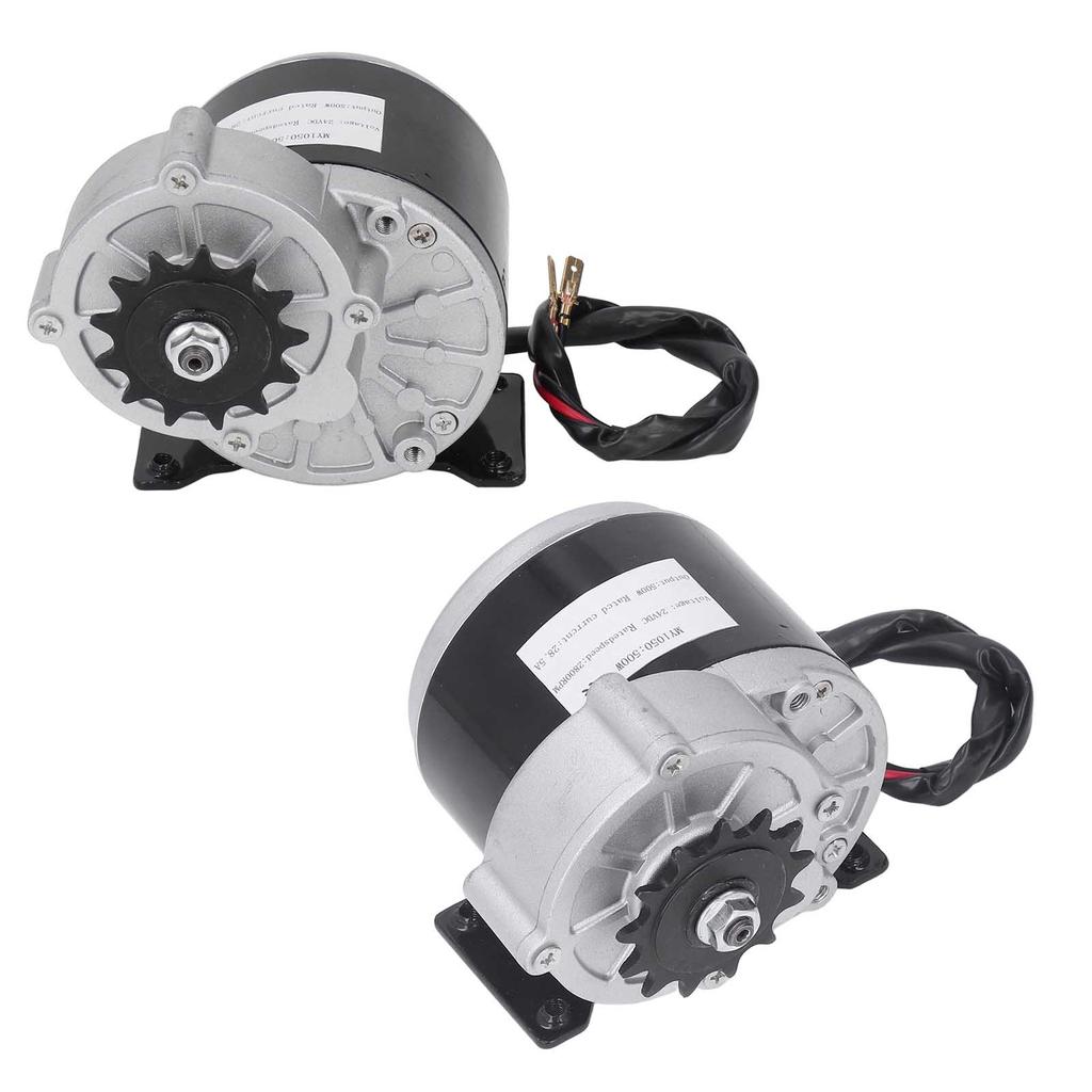 13T Motor 24V 500W Gear Motor 24V 500W Motor 13T 2800 RPM Geared Motor Brushed Speed Reduction Motor for Electric Bike