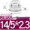 60-Teeth 5M Timing Pulley, T-Slot Width 16/21/27mm, BF Type Stepped with Machined Hole 6-20mm