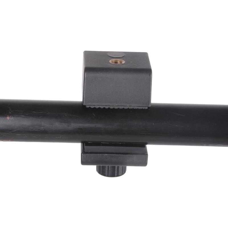 Adjustable Camera Mounting Clip Double 1/4 Thread Holes For Table Tube Fitting 17mm To 45mm Diameter Objects