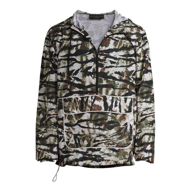 European and American Men s New Spring Hooded Sweatshirt Couple s Printed Thin American-Style Casual Windproof and Waterproof Loose Jacket Green S