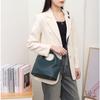 Cowhide Square Bag Crossbody Horizontal Shell Bag Popular Fashion Niche Women Single Shoulder Practical Soft Hand