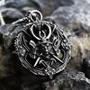 Men's Distinctive Halloween Pendant Necklace - Bold and Creative Design.