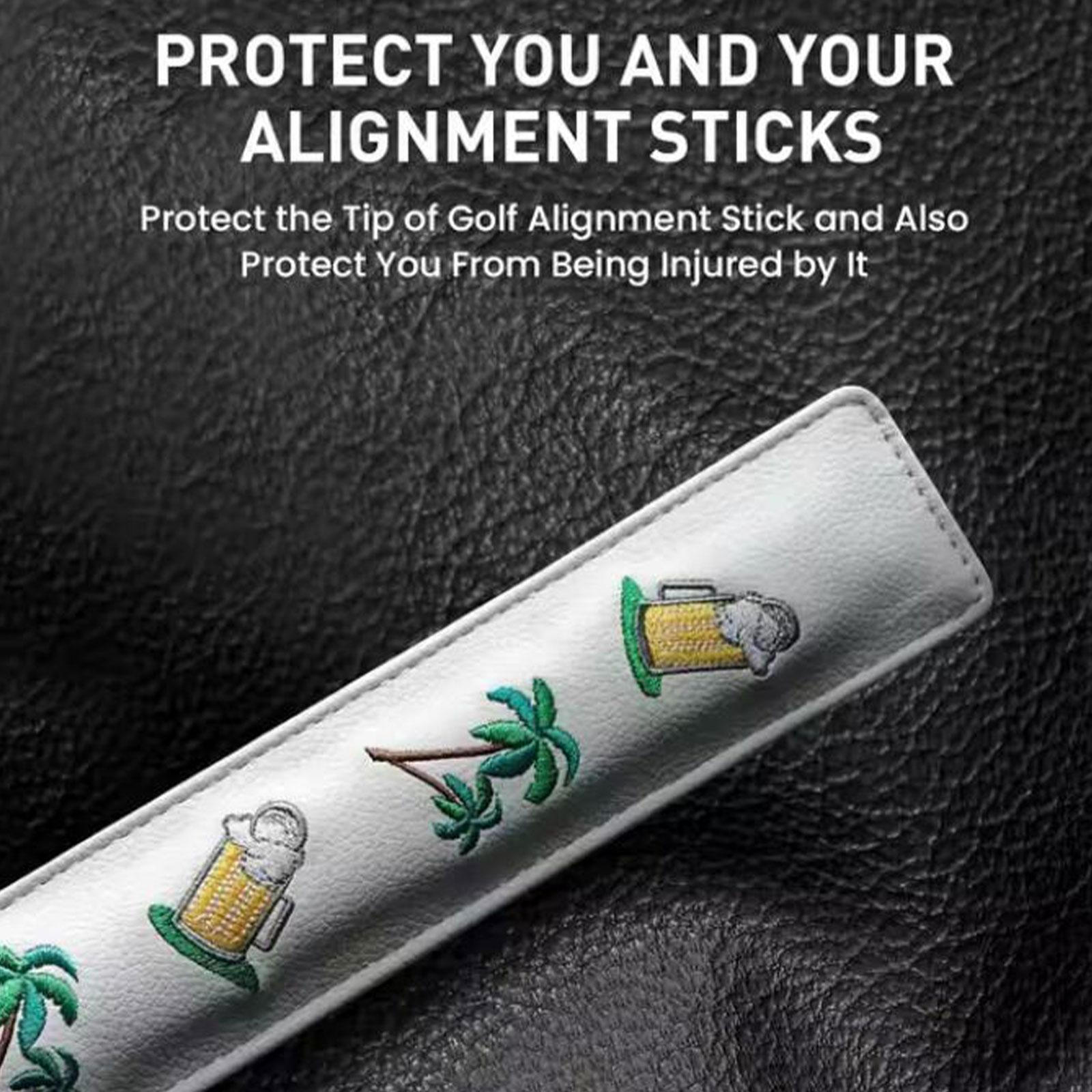 

Golf Alignment Sticks Cover Indicator Rod Holder Head Cover,Waterproof,Rod Protector,Protection белый