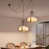 Song Dynasty Zen-Inspired Mid-Century Lantern Chandelier for Living Room, Restaurant, or Bedroom