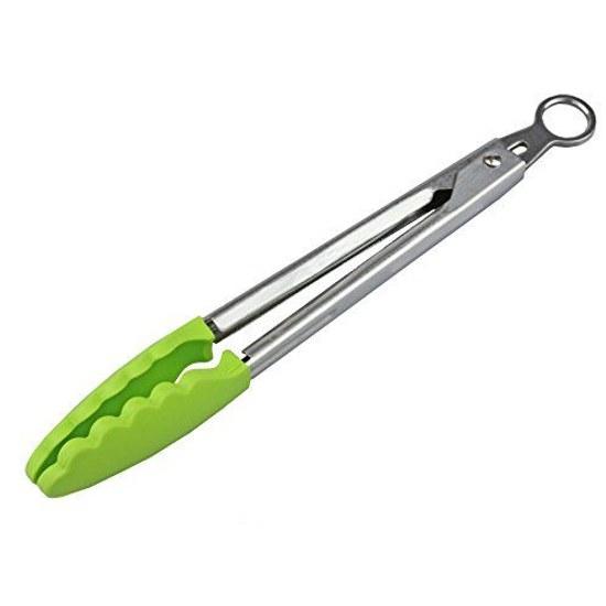 Pearl Metal Tong 18cm Silicone Green Vegelife CC-1073