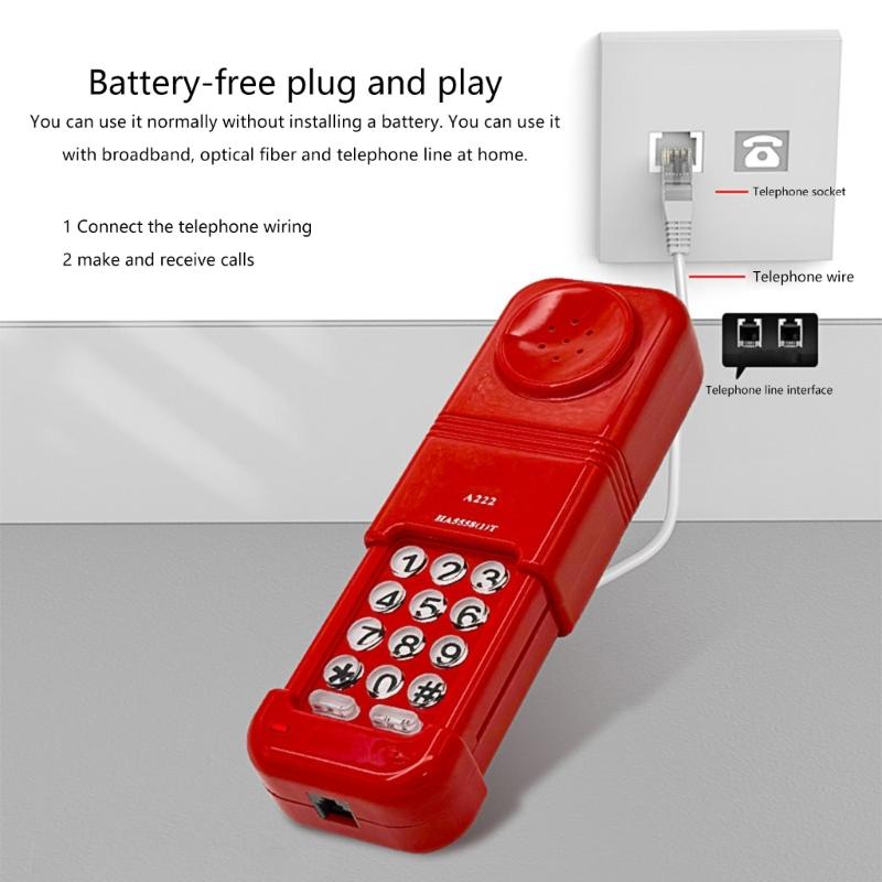 Corded Telephone for Telephone Communication Line Checking Telephone Landline Plug in and Use Landline Phone