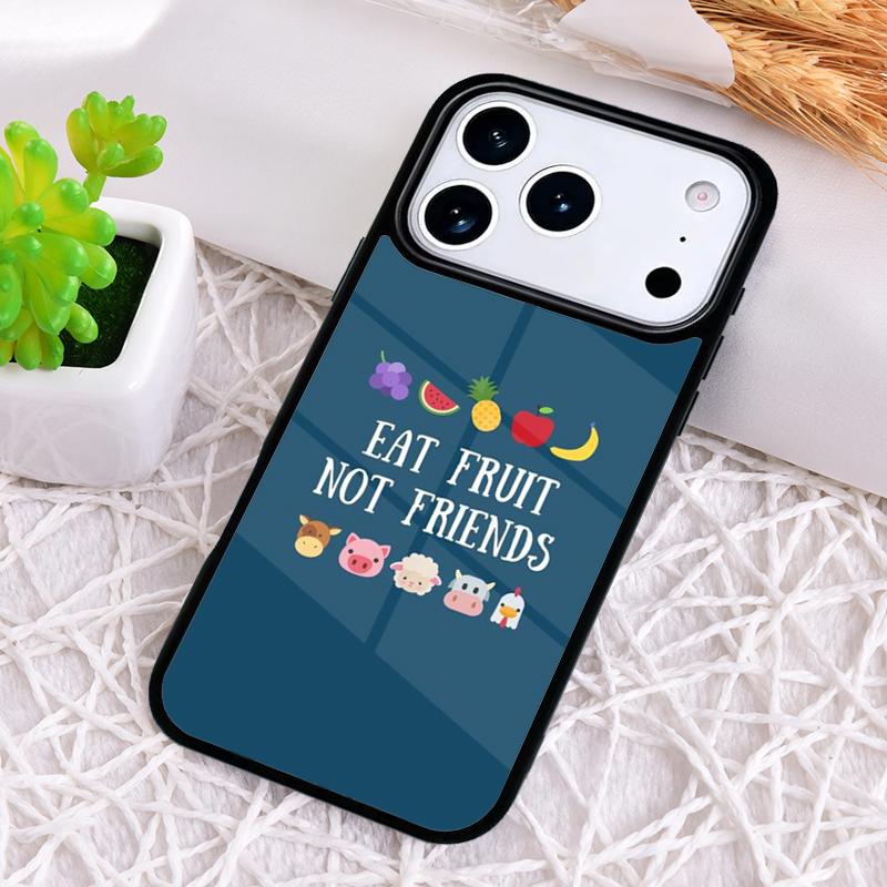 Vegan Friends Not Food Shockproof Phone Case for iPhone 17 Air 16e 15 11 12 14 13 Pro Max Cover Coque
