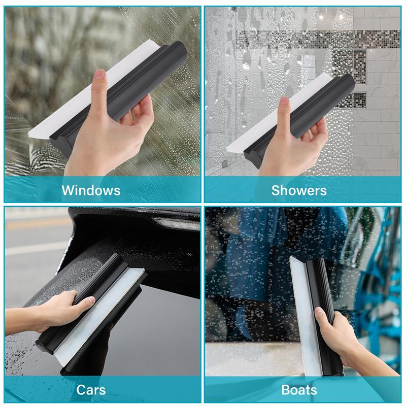 Non-Scratch Flexible Soft Silicone Handy Squeegee Car Water Wiper Clean Scraper Film Scraper Accessories