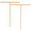 2Pcs TShaped Wooden Pancake Batter Spreader Crepe Spreader Spatula for Kitchen Use