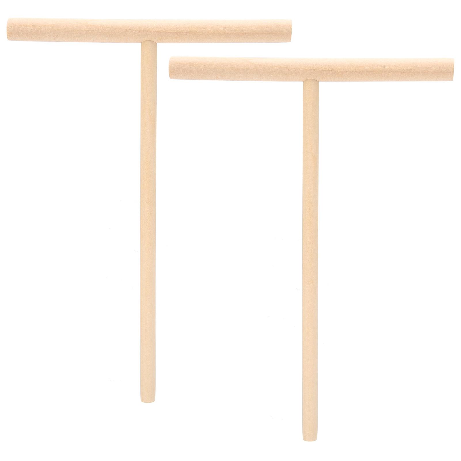 

2 шт. T-образный деревянный шпатель для блинного теста, лопатка для распределения блинов на кухне