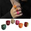 Drip Glazed Finger Ring Multicolor Finger Buckle Sweet Women Jewelry  Girls