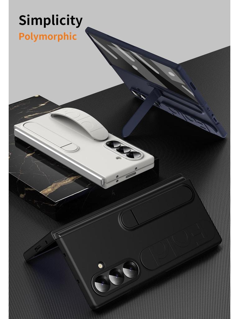 Samsung Z Fold 7 Case: FOLD6 Stand, Wristband, Anti-Drop Film, Integrated Protection