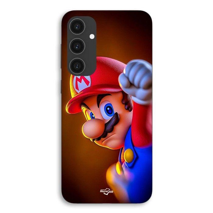 Cover per telefono - MANIACASE - Samsung Galaxy S25 - Silicone TPU - Super Mario - Flessibile