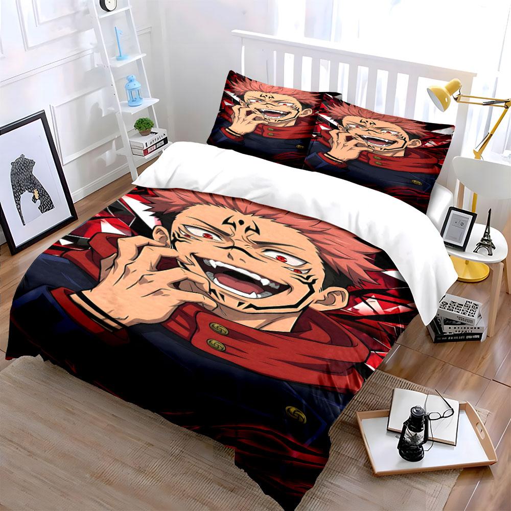 Anime Character Face Design. Bedding Sets Duvet Cover Sets Duvet Covers Pillowcases(1 * Duvet Cover 2 * Pillowcases Without Duvet Insert)