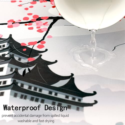 Japanese-style cherry blossom large mouse pad pink non-slip waterproof office game table pad 80x30x0.3mm