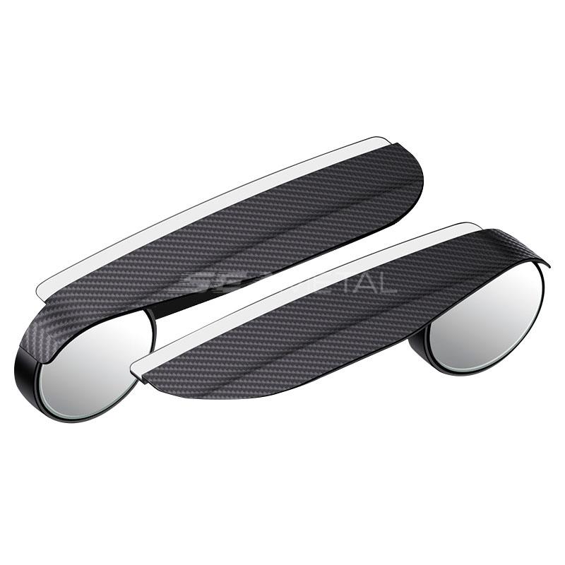 360 Degrees Mirror Rainy Covers 2Pcs Universal Car Rearview Sun Visor Rain Eyebrow Blind Spot Mirror Round Parking Mirror