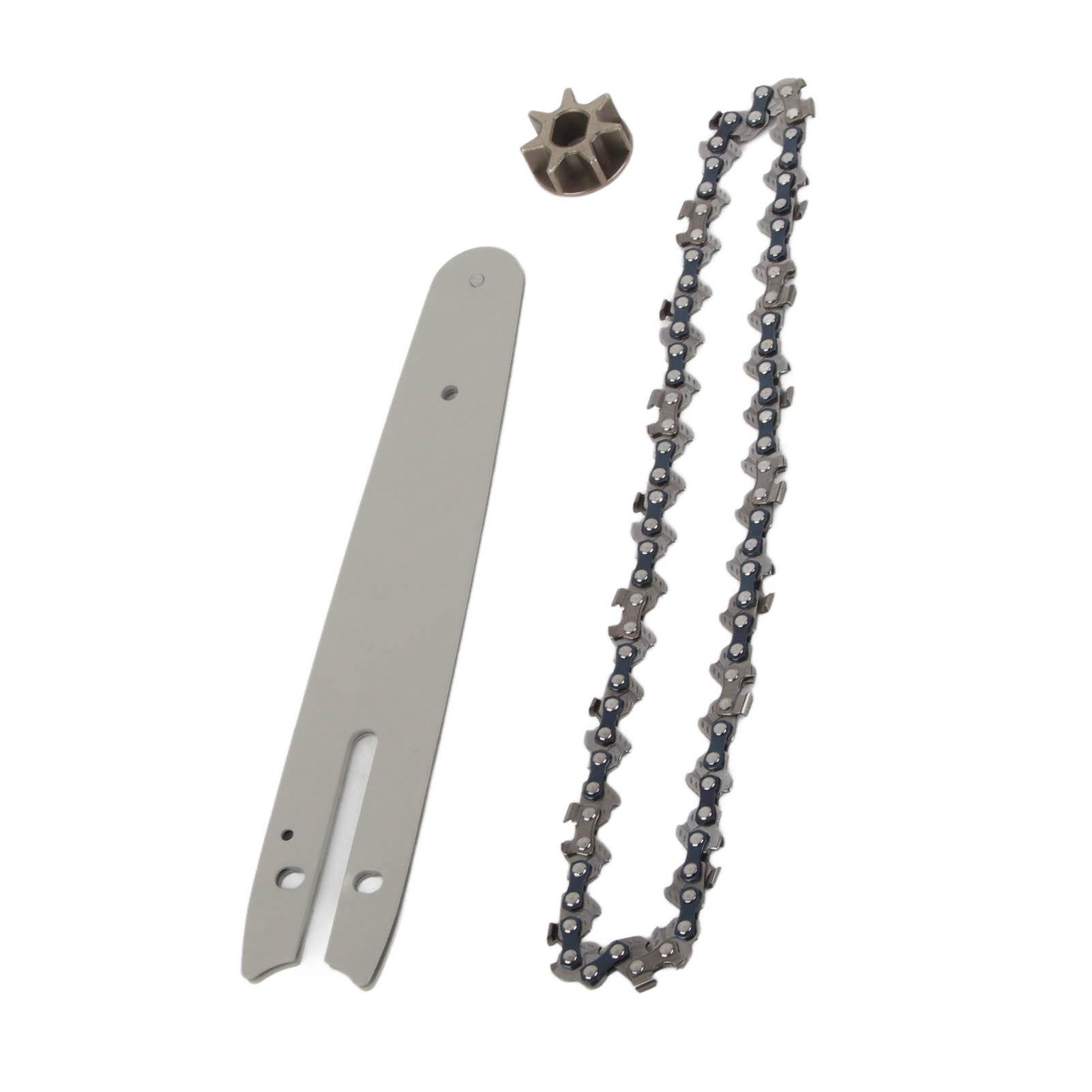 

Chainsaw Chain Set Steel Sprocket 186mm Guide Plate 230mm Chain 6in Saw Replacement Accessories for Mini Electric