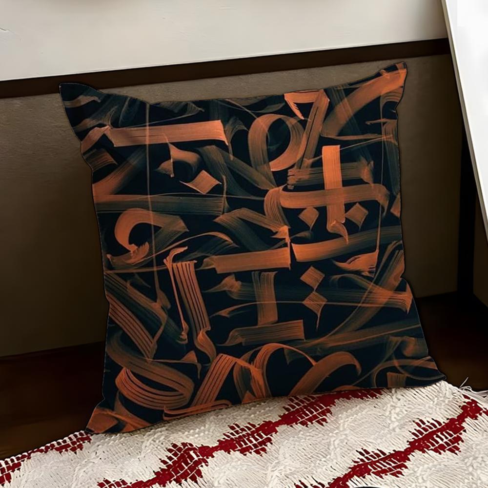

Art PPokras LLampas Cushion Cover Reversible Soft Durable Pillow Cover Home Car MultiScene Use for Daily Comfort 30X30cm