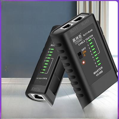 Multifunktionaler Netzwerkkabeltester, Kabelverfolger, Ethernet-Kabeltester für RJ45/RJ11, Telefonleitungs-Durchgangsprüfer