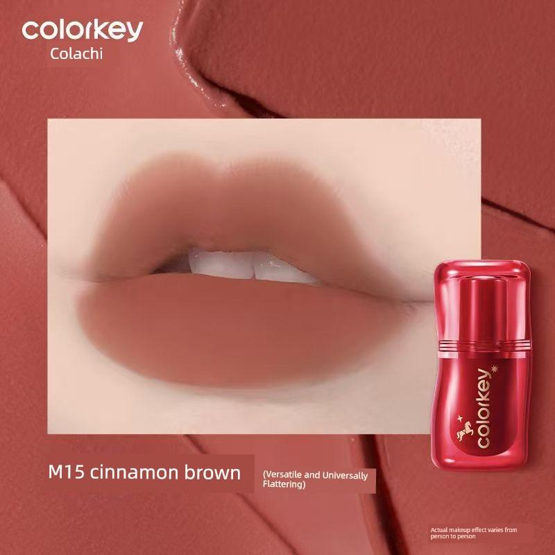 [Year of the Horse Limited Edition] Colorkey Matte Lip Mud Lipstick, Brightening Effect, Long-Lasting, Non-Drying for Autumn and Winter
