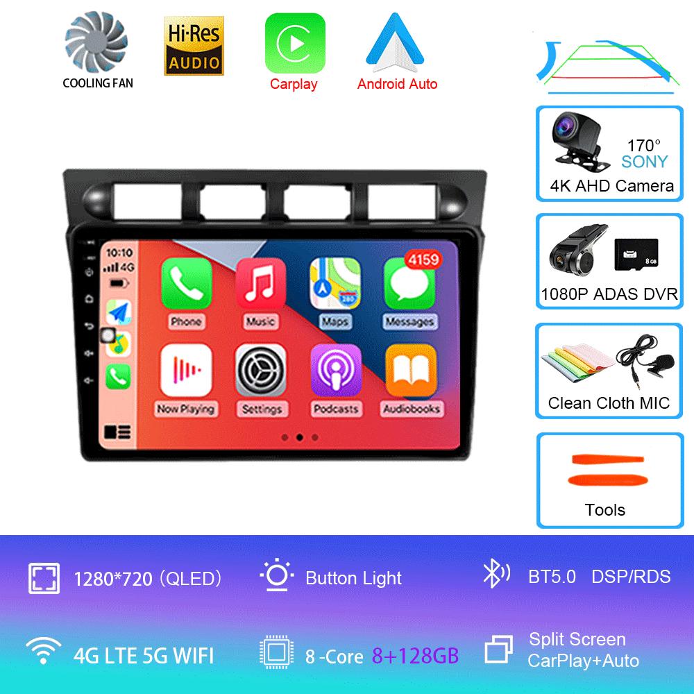 Android 14 For Kia Picanto SA Morning 2004 - 2007 Car Radio Player Stereo Multimedia WIFI BT GPS Navigation Player QLED Screen
