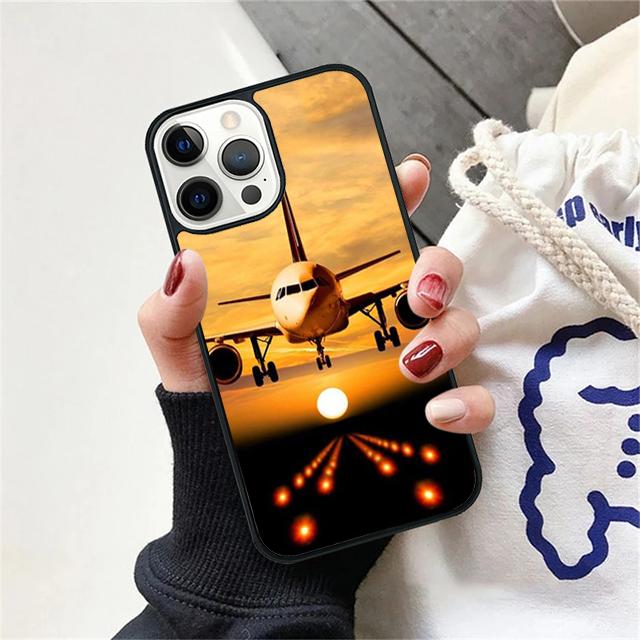 Aircraft Airplane Plane fly travel cloud Phone Case Cover For iPhone 17 Air 15 16 14 13 12 Pro Max 11 Pro Max Plus