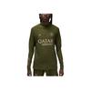 Jordan Mock Neck Pullover Letter Print Long Sleeve Soccer Shirt Men Tops Green FD7070-327