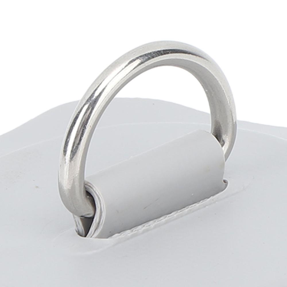 4PCS Lightweight D Ring Patch Round Kayak D Ring Portable Inflatable Boat D Ring for Kayak