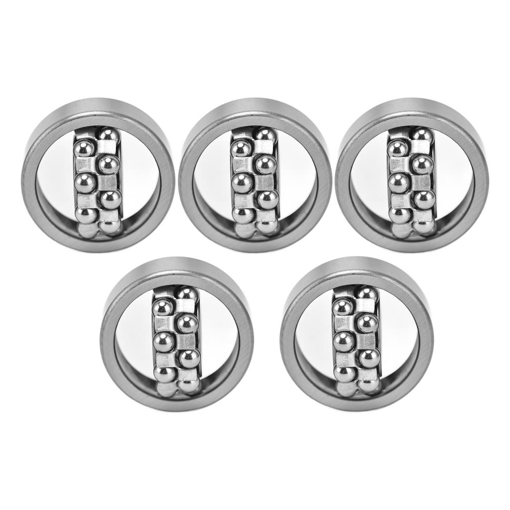 10Pcs Self Aligning Ball Bearings Double Row Radial Balls Bearing for Gearboxes Roller Skates