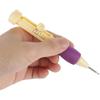 Punch Needle Tool Kit - Embroidery Stitching Punch, 3 Sizes, Purple + Yellow (Includes DIY Craft Embroidery Pen)