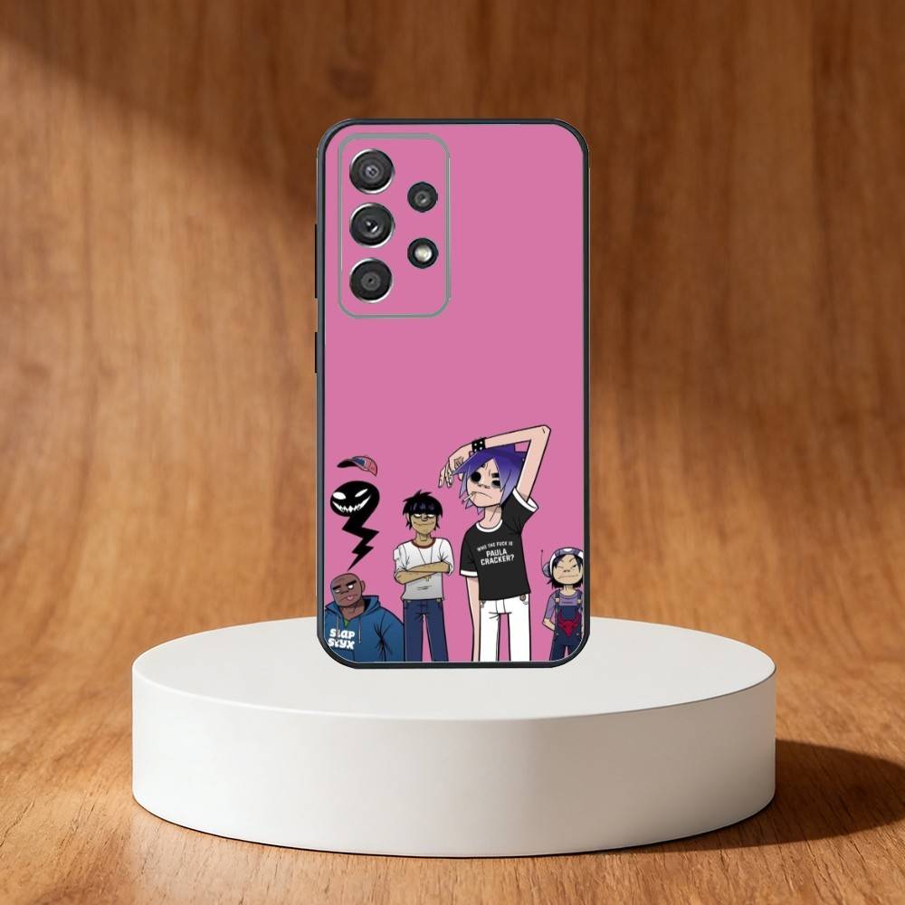 Anime G-Gorillaz Handyhülle Für Samsung S25,S24,S21,S22,S23,S30,Ultra,S20,Plus,Fe,Note,10,9,5G Schwarze Hülle