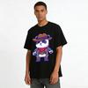 Cowboy Panda Print Casual Short Sleeve T-Shirt Pure cotton T-shirt
