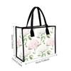 Floral Print Tote Bag Fashion Large Capacity Handbag Casual Shoulder Bag for Daily Use