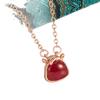 2026 Zodiac Imitation Red Agate Horse Necklace - Chic Women's Wealth-Attracting Clavicle Jewelry Gift