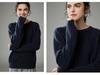 2024 Autumn/Winter Women's Korean Style Round Neck Loose Fit Cashmere Wool Sweater.