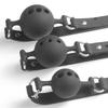 All Silicone Mouth Gag Breathable Ball Gag Adjustable Belt Mouth Sex Toys For Adult SM Games Sexyshop Erotic Accessories