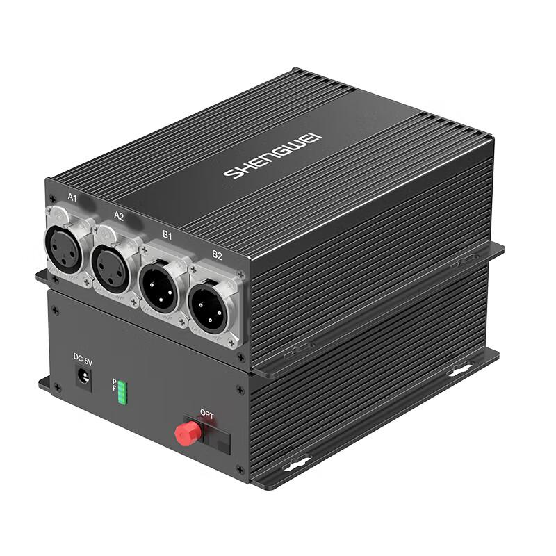 Shengwei 2-Channel XLR Balanced Audio Fiber Optic Transceiver