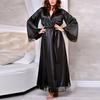 Women Sexy Long Silk Kimono Dressing Gown Bath Robe Babydoll Lingerie Nightdress