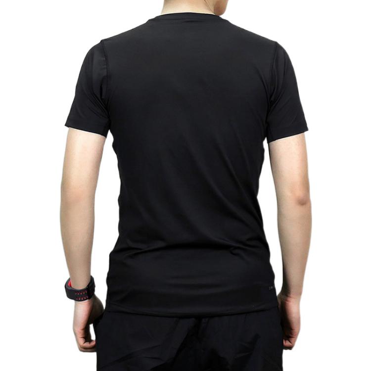 adidas T Shirts Men's Black Crew Neck Moderate Straight Fit CE0876