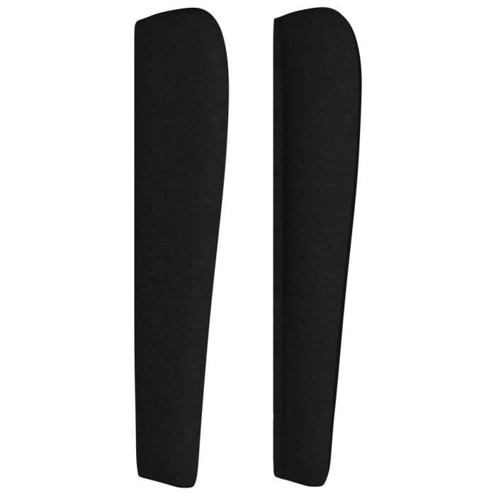 VidaXL Headboard with Ears Black 183x23x118-128 Cm Fabric3118112