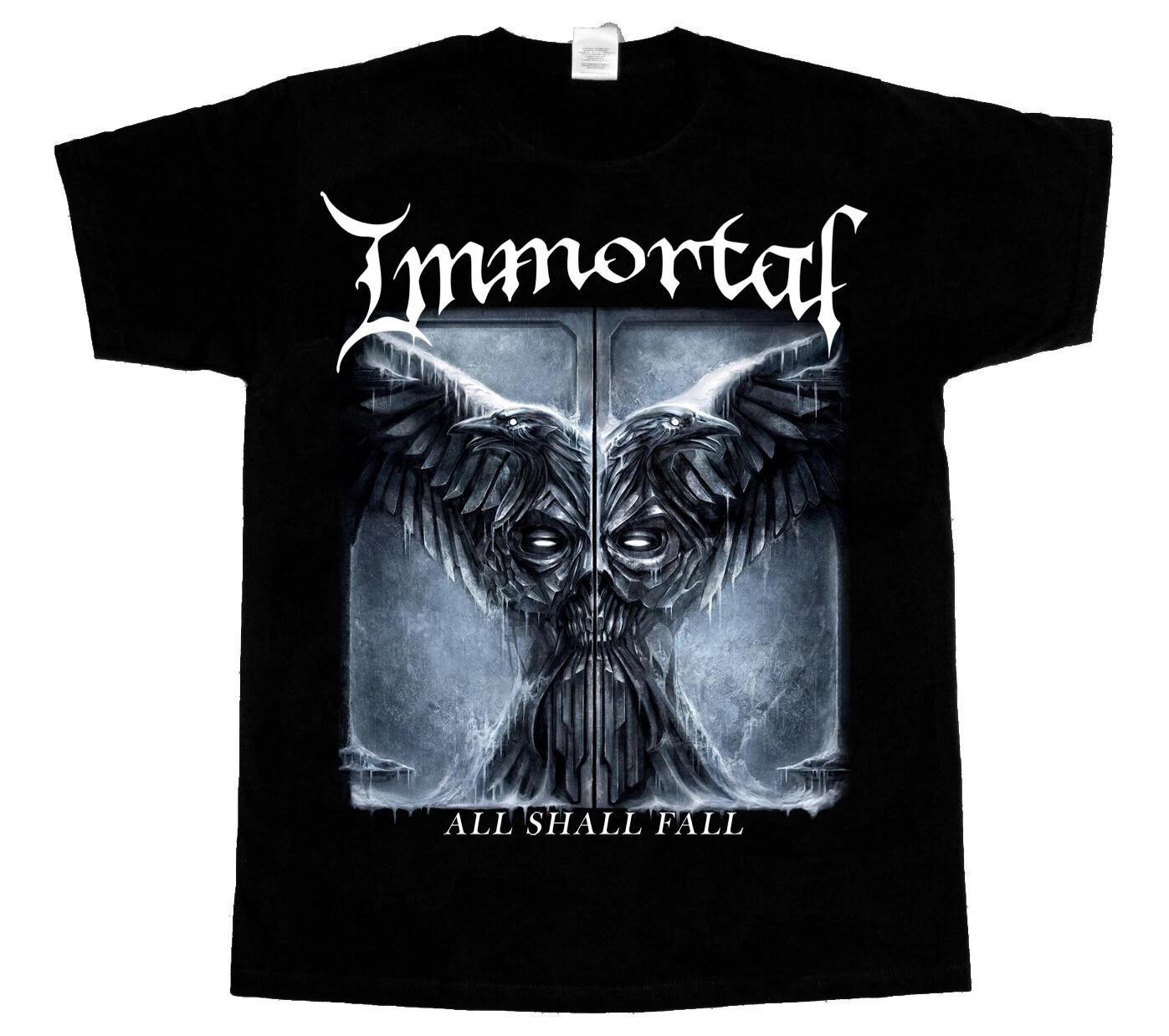 IMMORTAL ALL SHALL FALL NEW BLACK T-SHIRT S