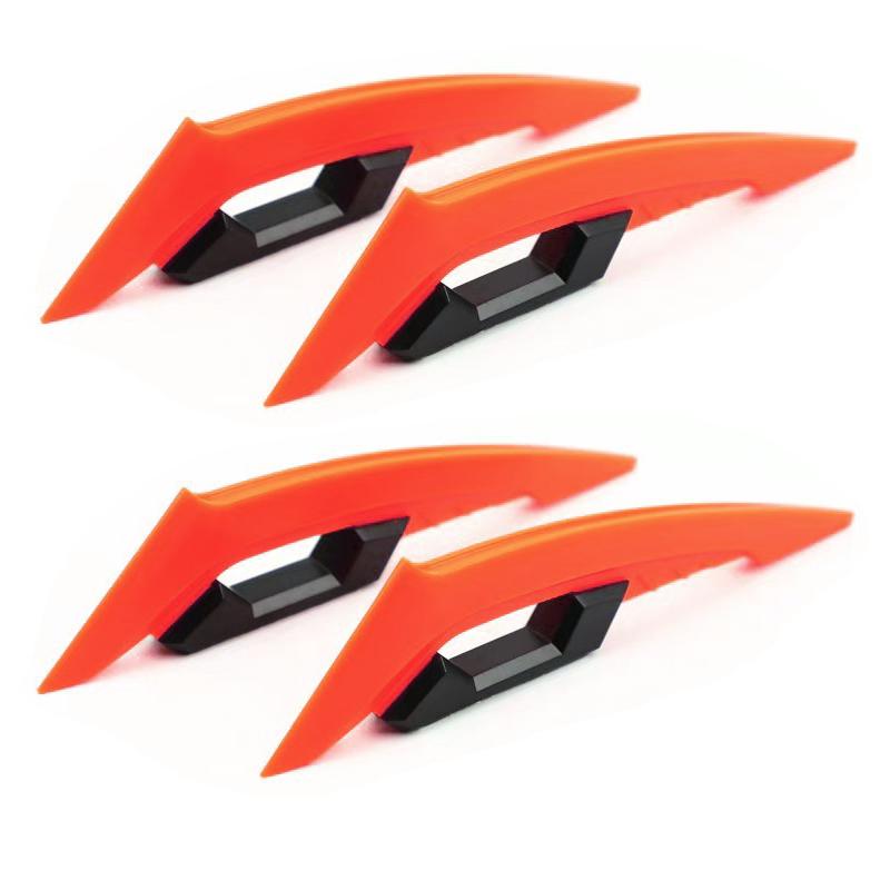 1 Pair Universal Motorcycle Winglet Aerodynamic Spoiler Dynamic Wing Decoration Sticker For Motorcycles E-bikes Scooters Etc