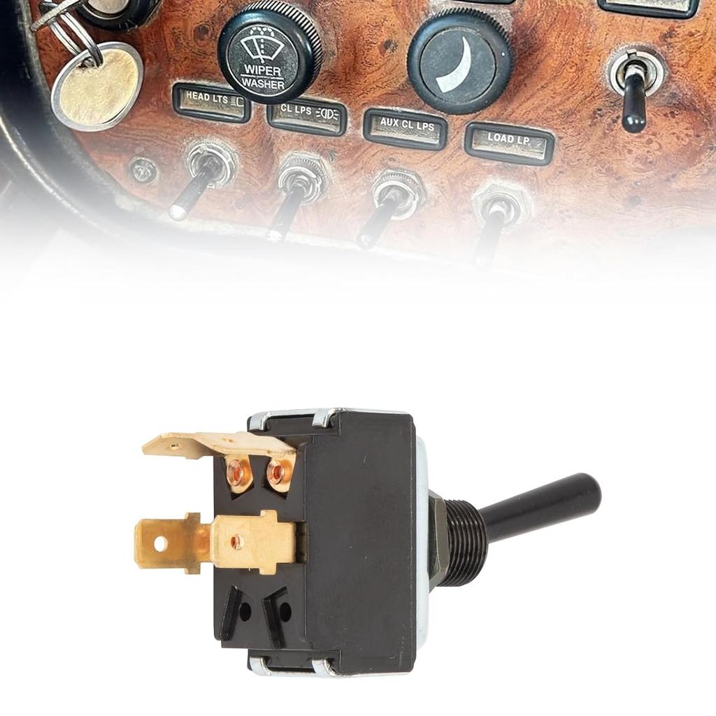 Light Switch Compatible with Peterbilt 330 357 359 377 378 379 387 2004-2005, DPST Toggle Headlamp & Clearance Switch, Replace #577.75611 16-06657