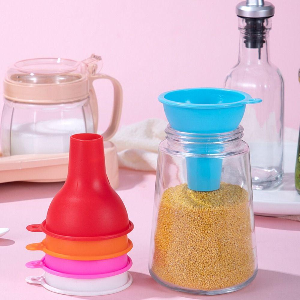 Wide-mouth Large Diameter Vinegar Funnel Filling Funnel Silicone Funnel Funnel Tool Jam Funnel